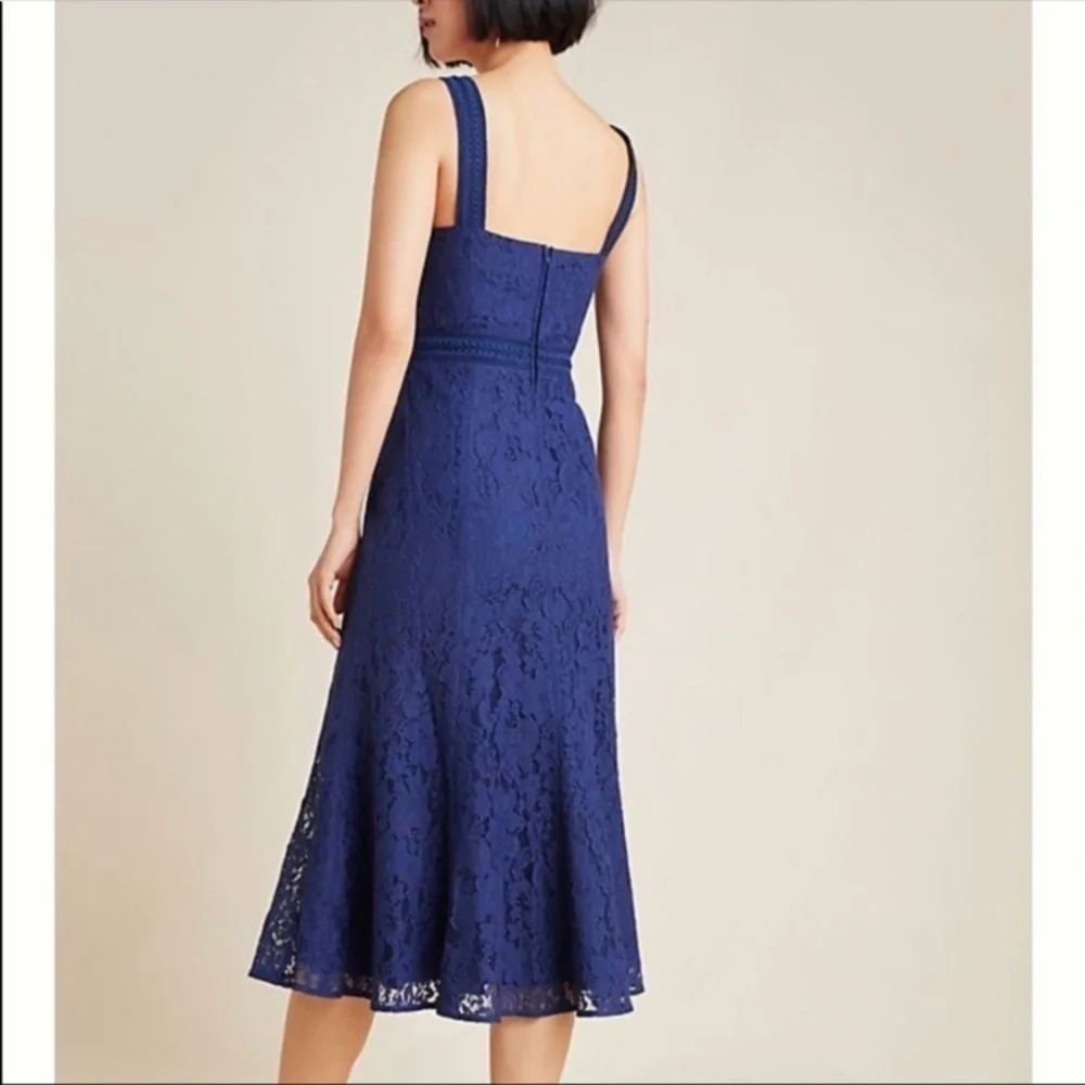 Revolve Keepsake The Label Navy Blue Holder Lace Midi Dress XS